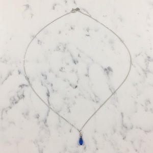 🆕Sterling Silver Blue Pendant Necklace